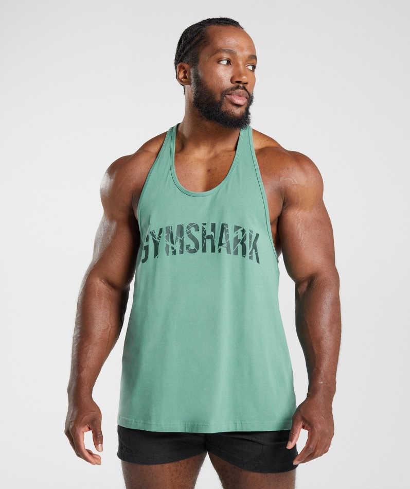 Gymshark Power Stringer Alpingrønn