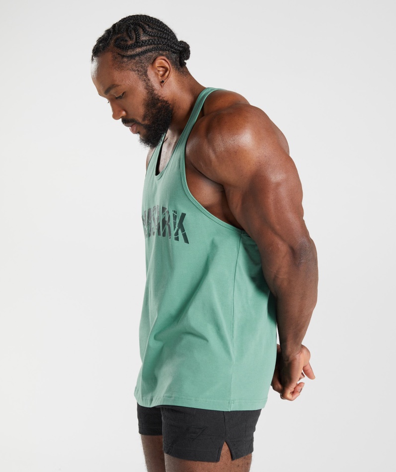 Gymshark Power Stringer Alpingrønn