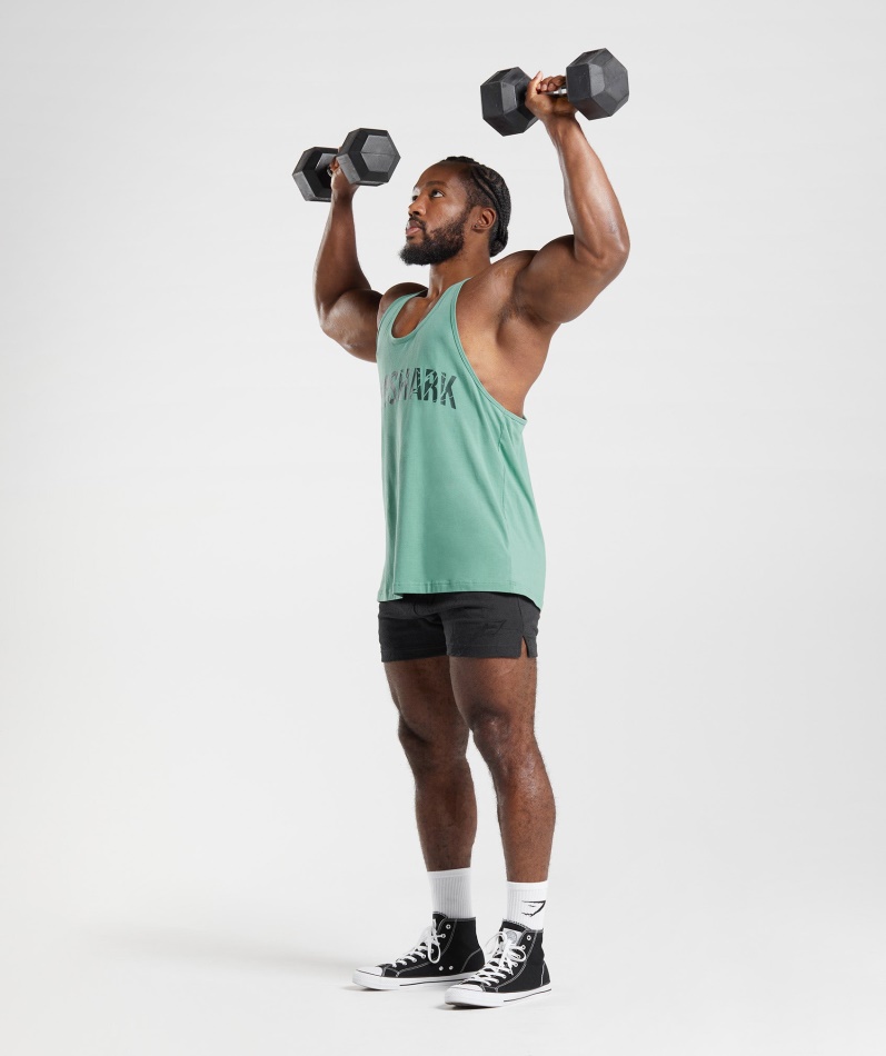 Gymshark Power Stringer Alpingrønn