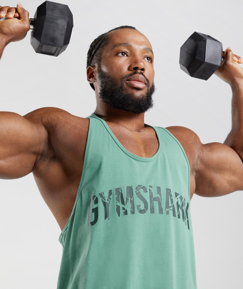 Gymshark Power Stringer Alpingrønn