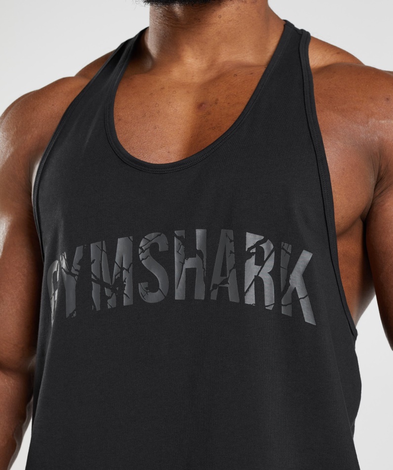 Gymshark Power Stringer Svart
