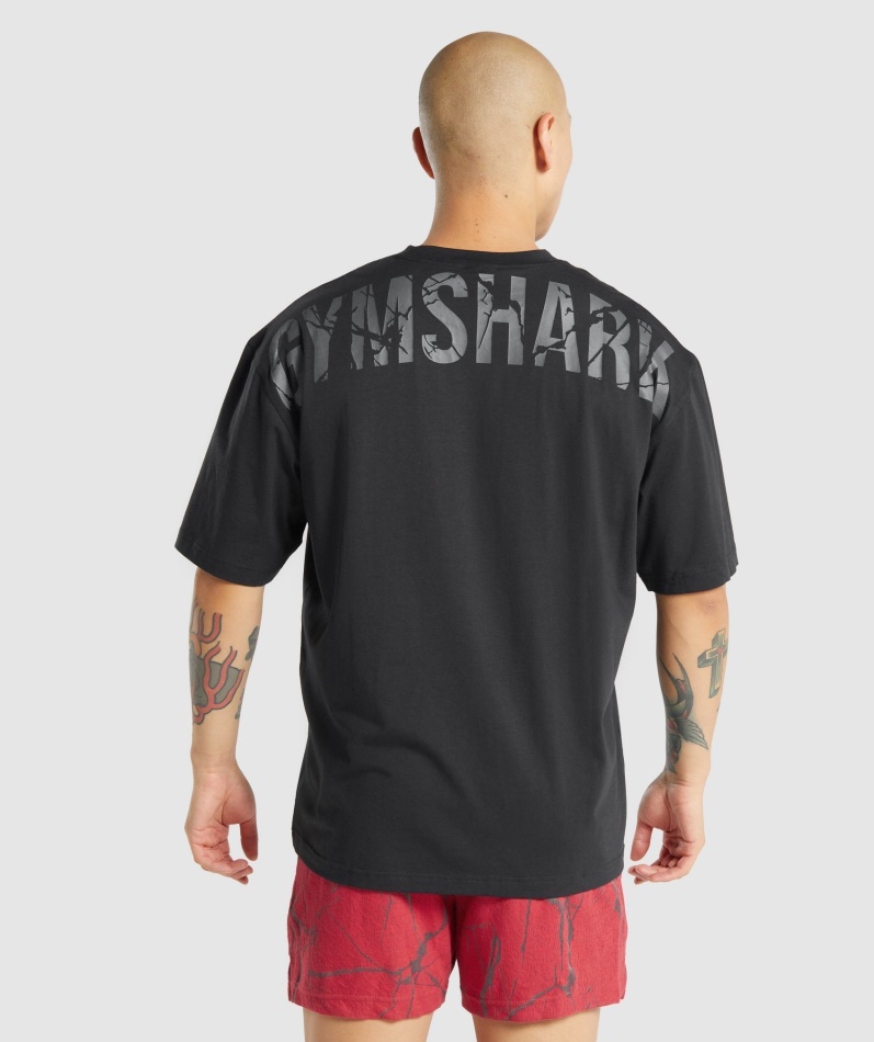 Gymshark Power T-skjorte Svart