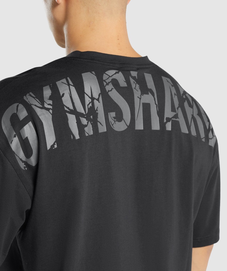 Gymshark Power T-skjorte Svart
