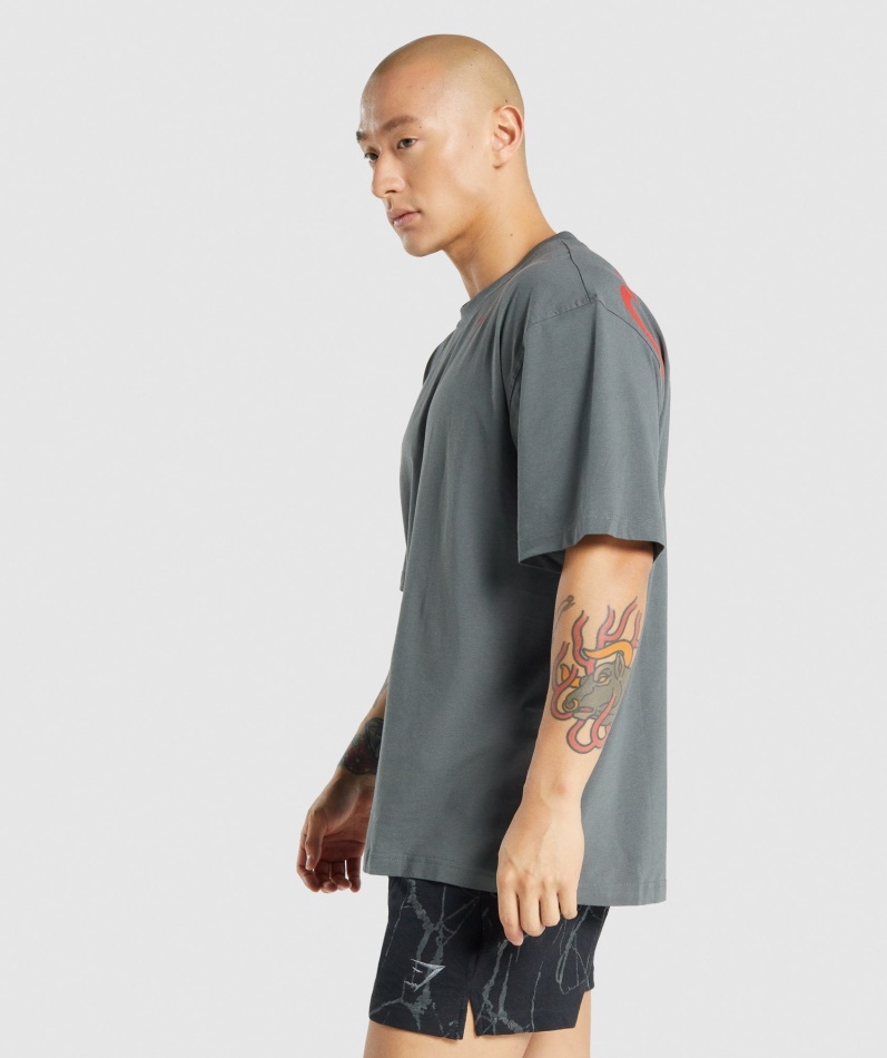 Gymshark Power T-skjorte Koksgrå