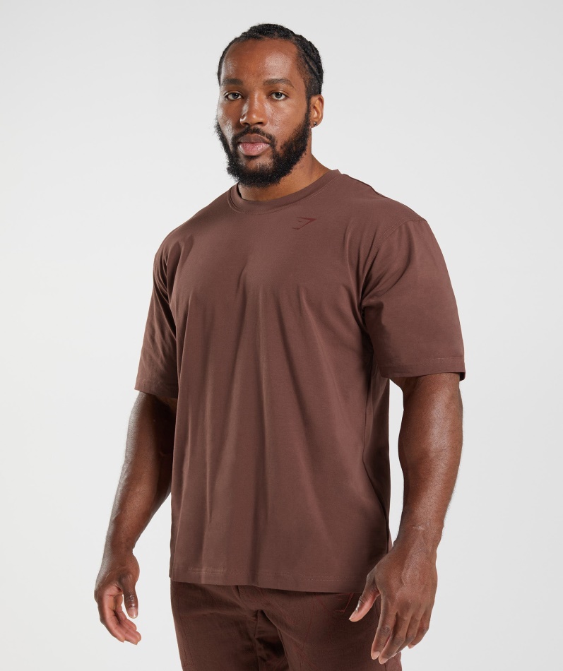 Gymshark Power T-skjorte Kirsebærbrun