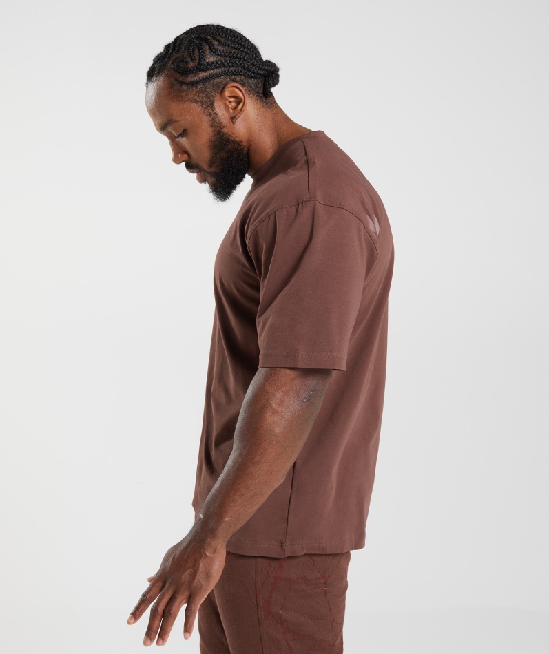 Gymshark Power T-skjorte Kirsebærbrun