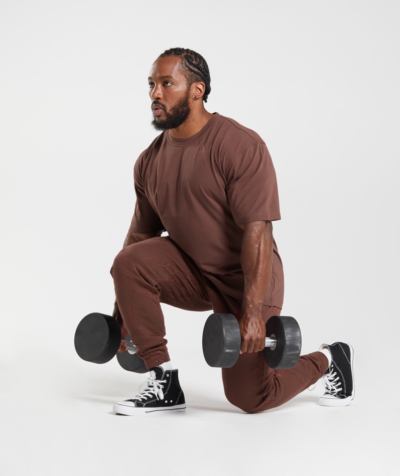Gymshark Power T-skjorte Kirsebærbrun
