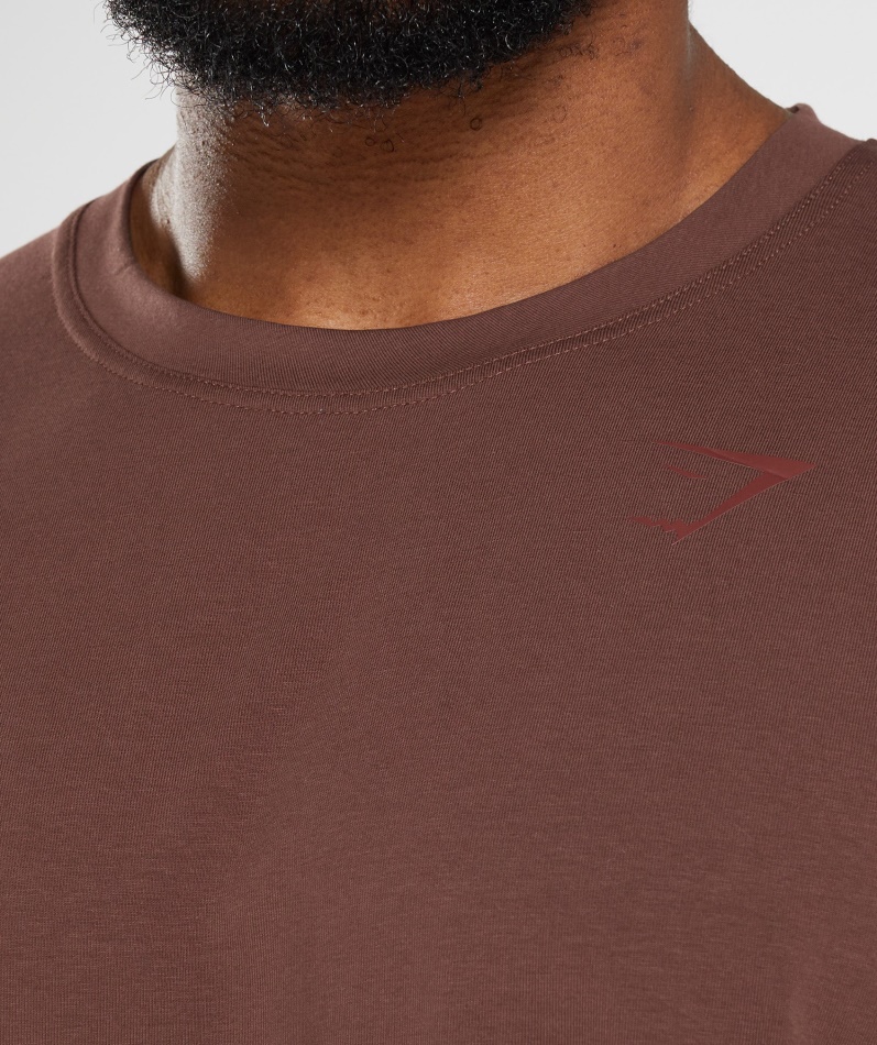 Gymshark Power T-skjorte Kirsebærbrun