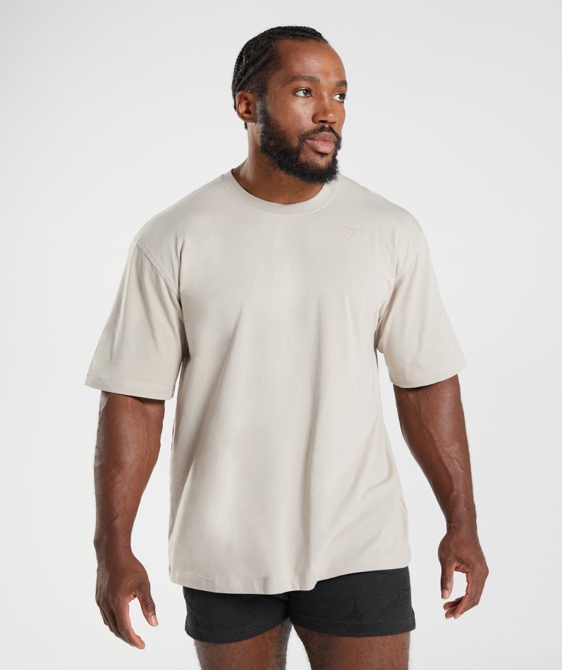 Gymshark Power T-skjorte Pebble Grå