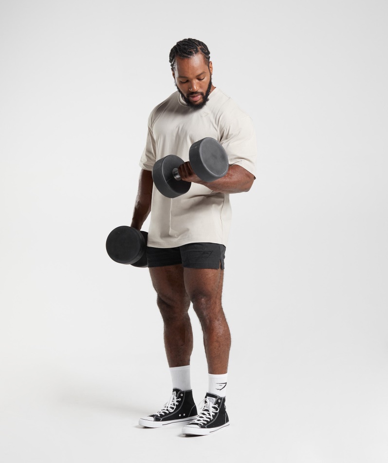 Gymshark Power T-skjorte Pebble Grå