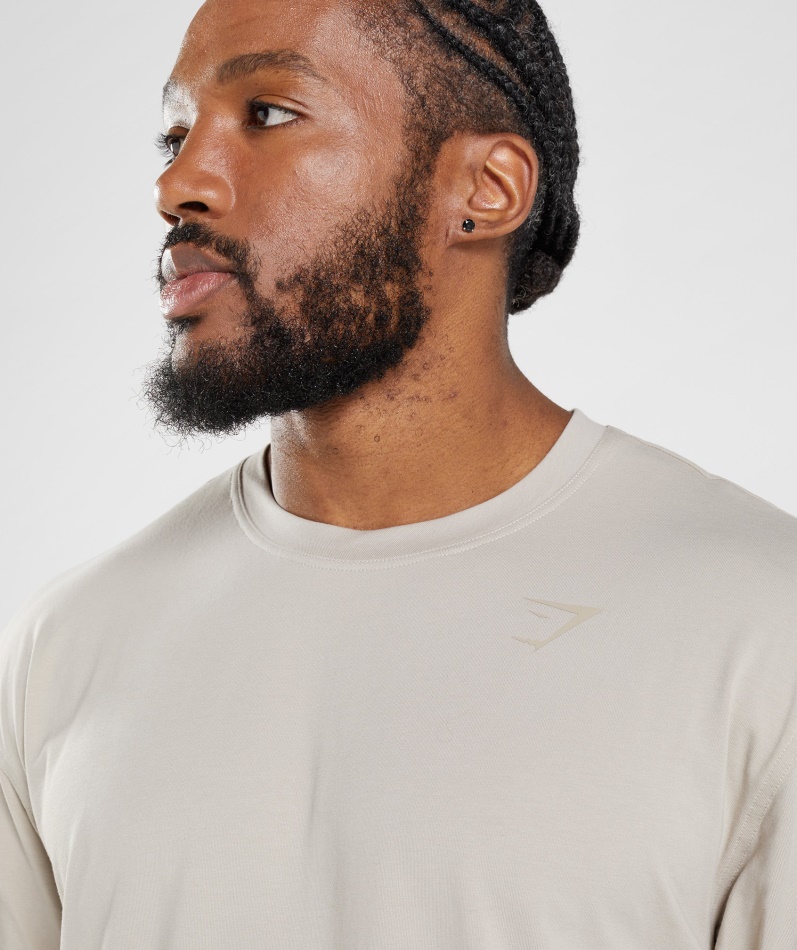 Gymshark Power T-skjorte Pebble Grå