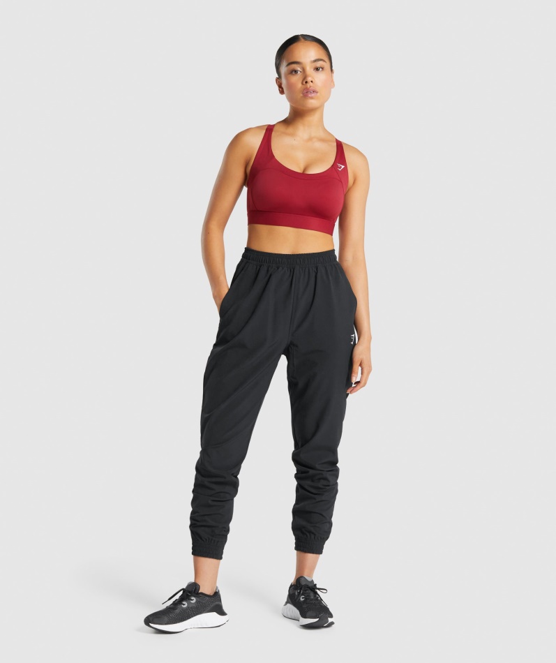 Gymshark Racer Back Sports-bh Burgunder