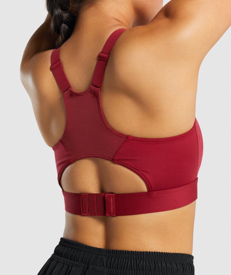 Gymshark Racer Back Sports-bh Burgunder
