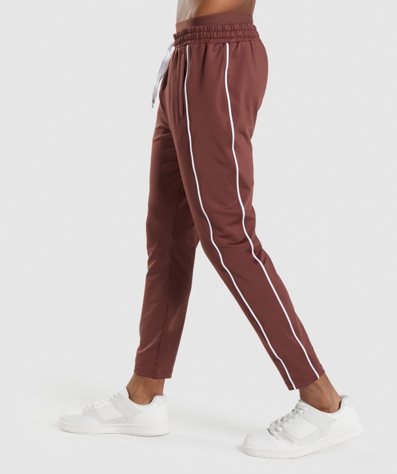 Gymshark Recess Jogger Kirsebærbrun-hvit