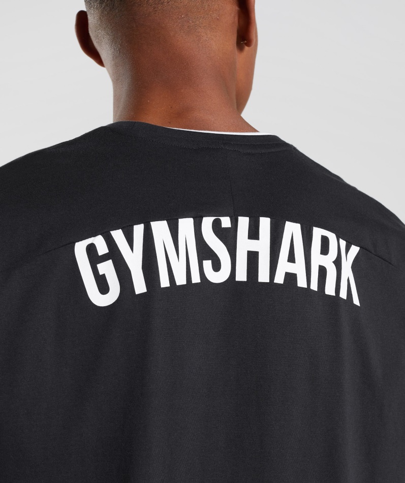 Gymshark Recess T-skjorte Svart-hvit