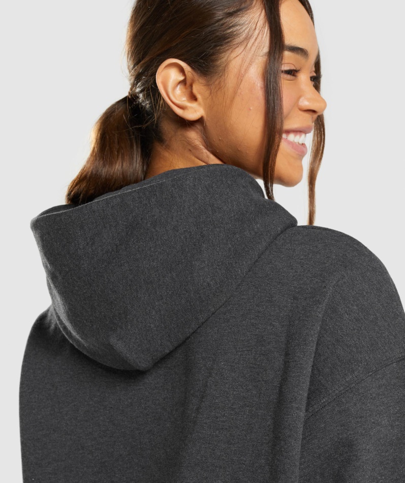 Gymshark Hviledag Svette Hettegenser Black Merg
