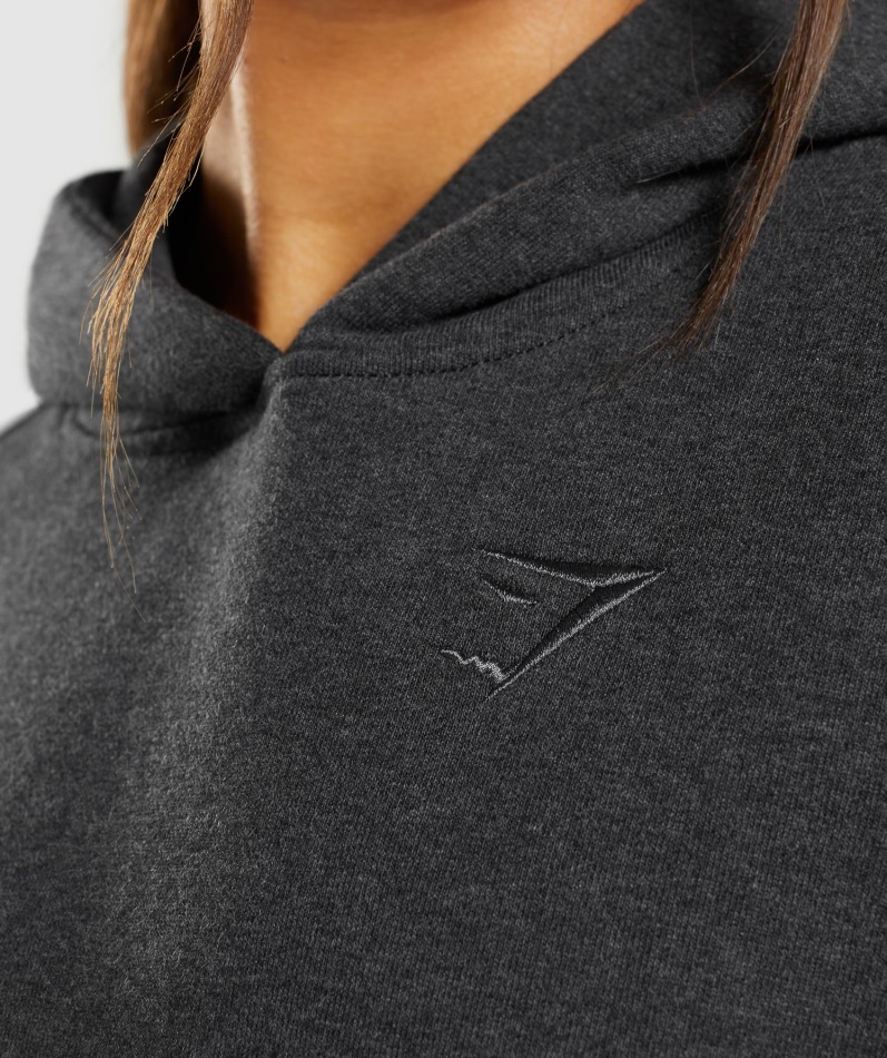 Gymshark Hviledag Svette Hettegenser Black Merg