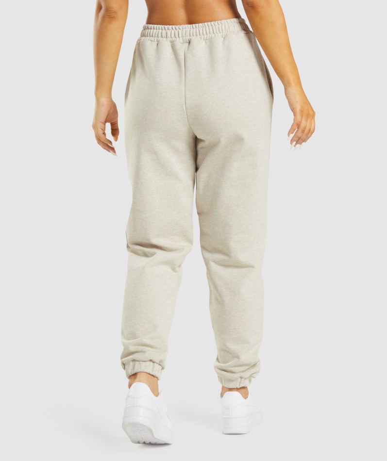 Gymshark Hviledag Svette Joggere Beige Mergel