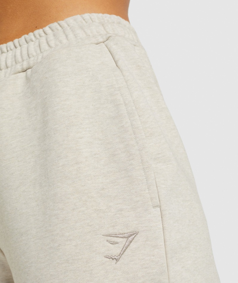 Gymshark Hviledag Svette Joggere Beige Mergel