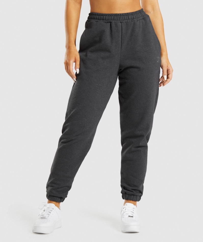 Gymshark Hviledag Svette Joggere Black Merg