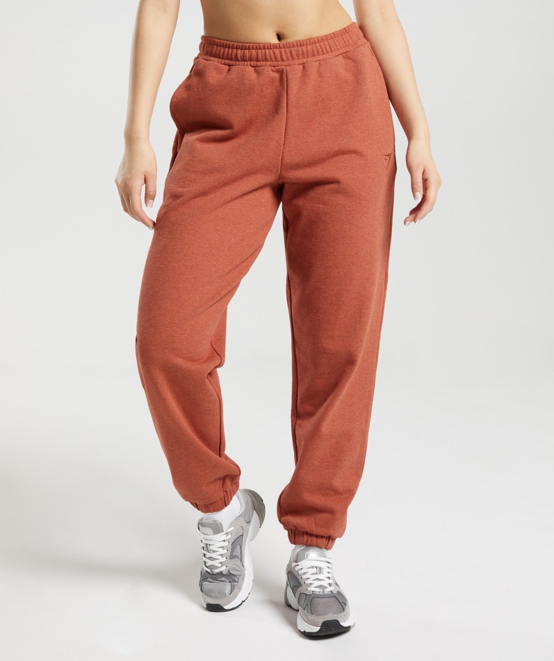 Gymshark Hviledag Svette Joggere Kanelbrun Mergel