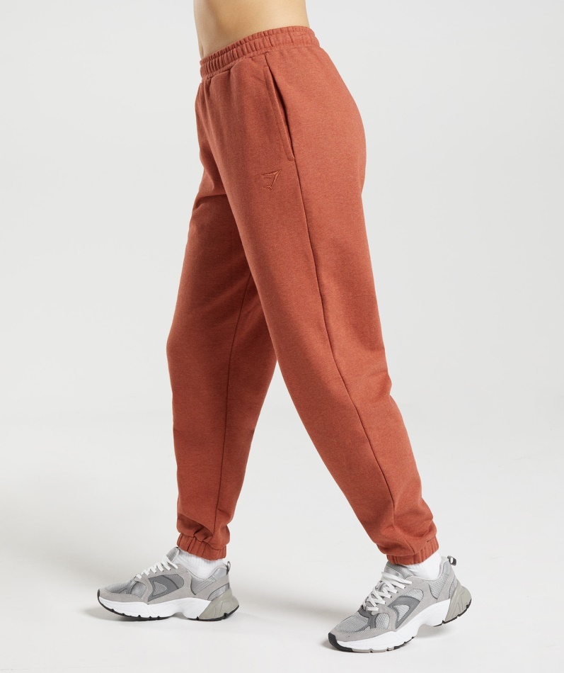 Gymshark Hviledag Svette Joggere Kanelbrun Mergel