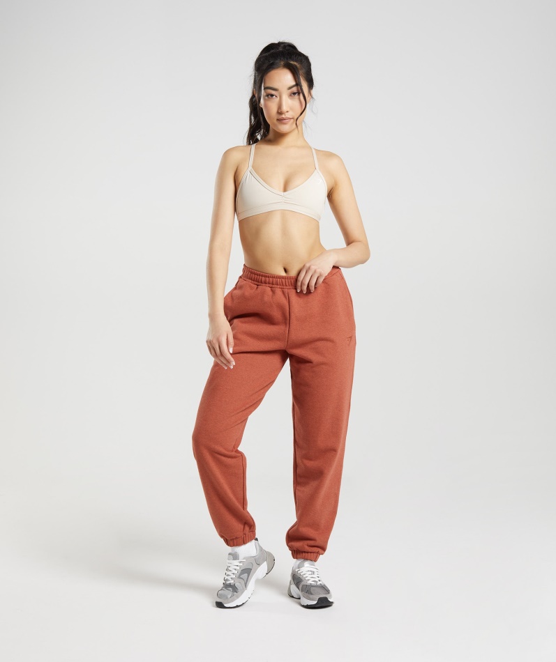 Gymshark Hviledag Svette Joggere Kanelbrun Mergel