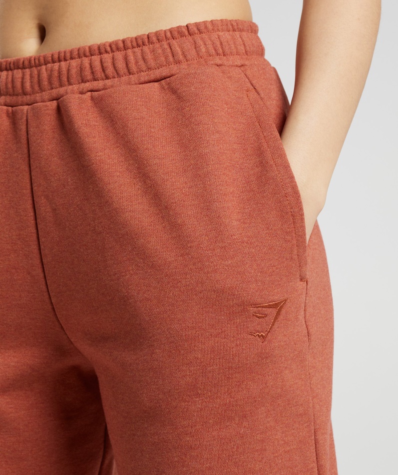 Gymshark Hviledag Svette Joggere Kanelbrun Mergel