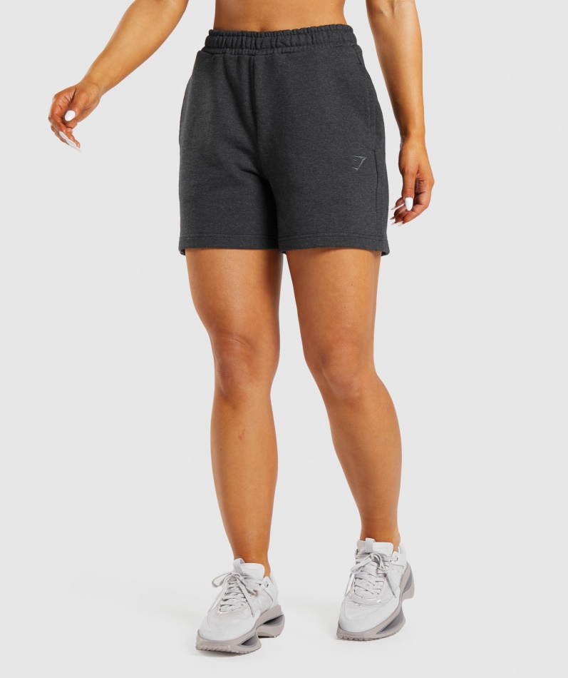 Gymshark Hviledag Svette Shorts Black Core Mergel