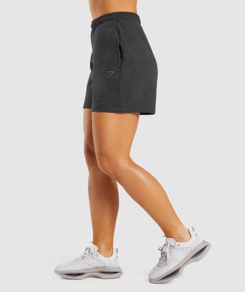 Gymshark Hviledag Svette Shorts Black Core Mergel