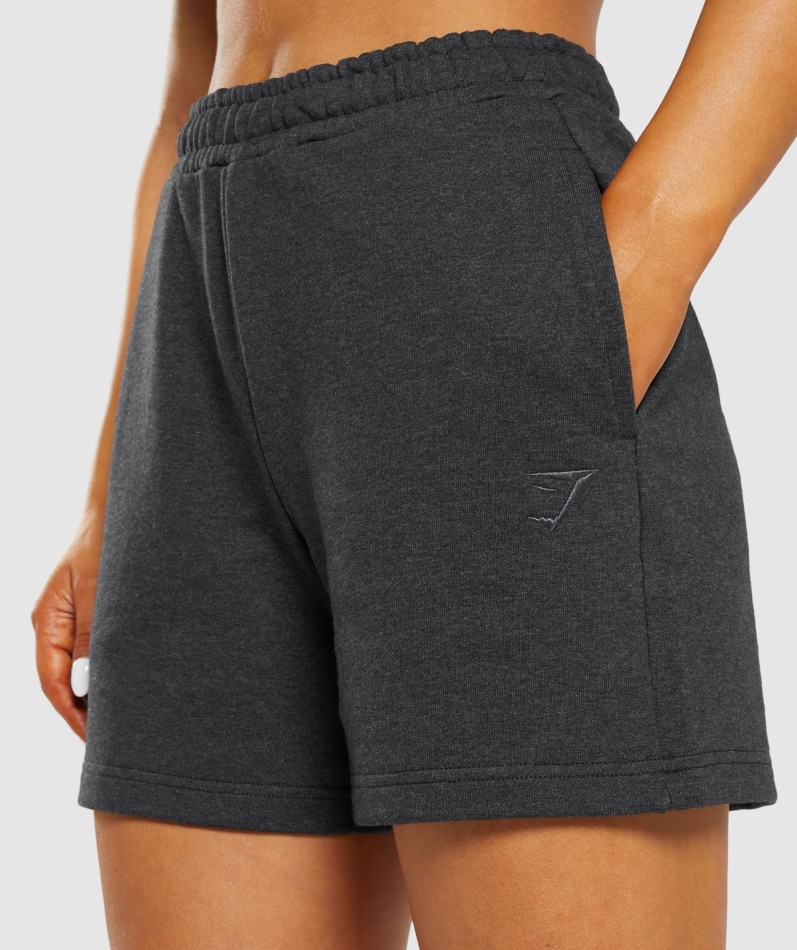 Gymshark Hviledag Svette Shorts Black Core Mergel