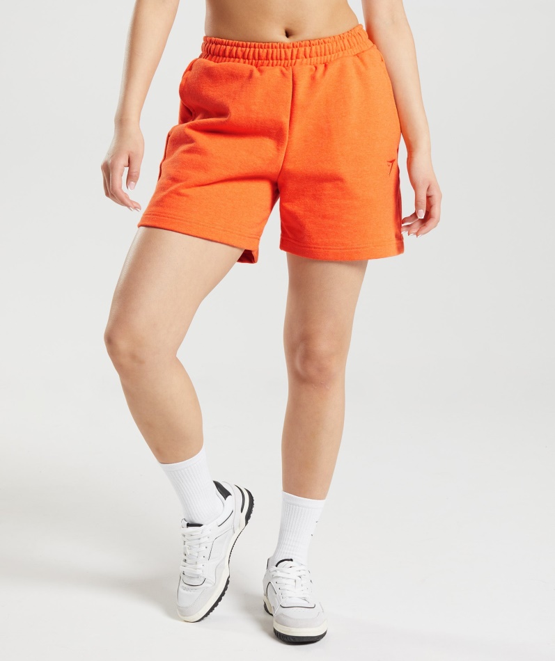 Gymshark Hviledag Svette Shorts Blaze Orange Mergel