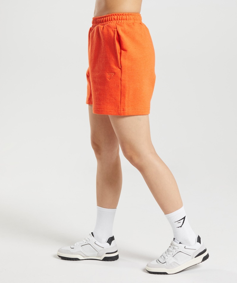 Gymshark Hviledag Svette Shorts Blaze Orange Mergel