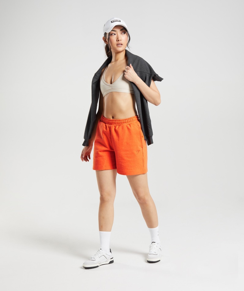 Gymshark Hviledag Svette Shorts Blaze Orange Mergel