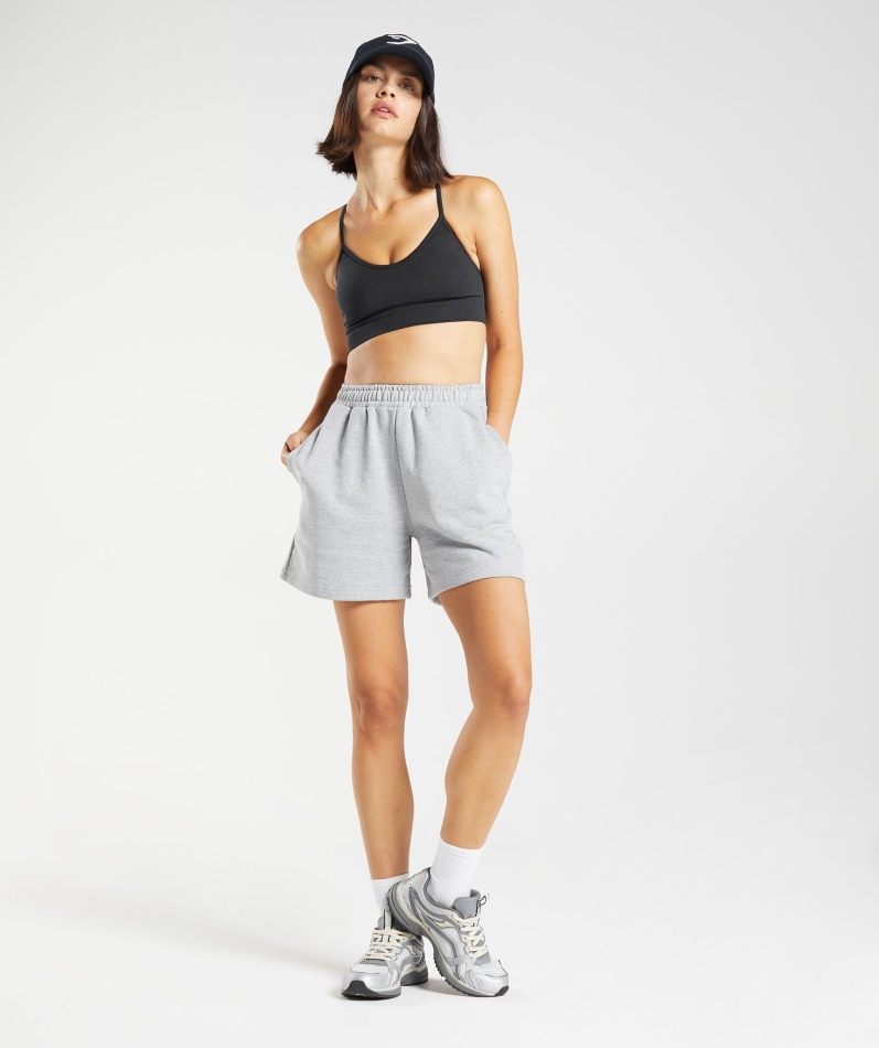 Gymshark Hviledag Svette Shorts Lys Grå Kjernemergel