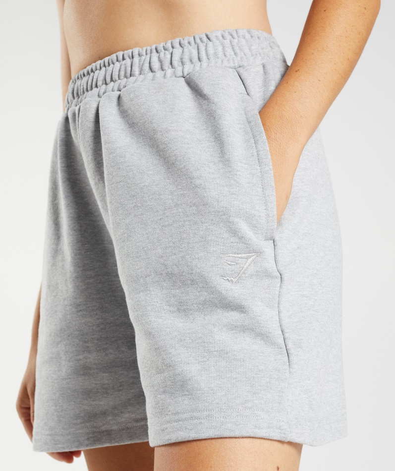 Gymshark Hviledag Svette Shorts Lys Grå Kjernemergel