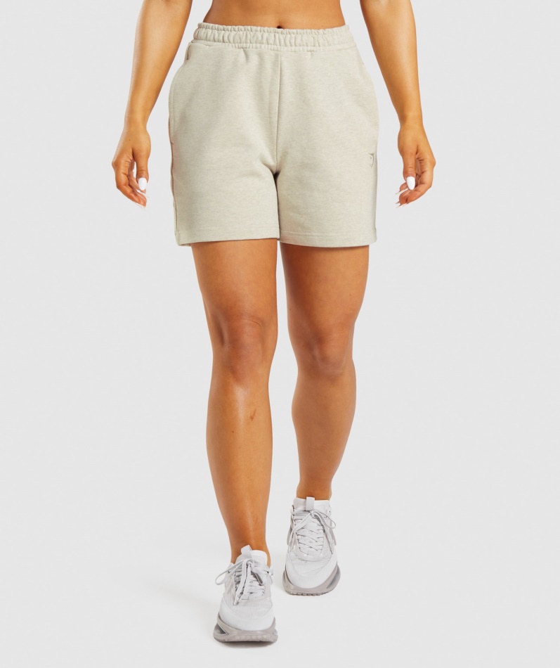 Gymshark Hviledag Svette Shorts Sand Mergel