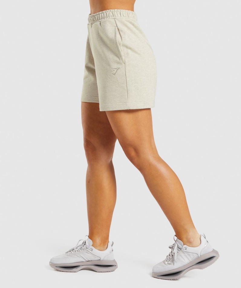 Gymshark Hviledag Svette Shorts Sand Mergel