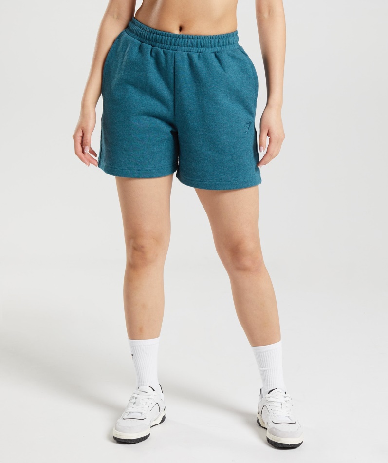 Gymshark Hviledag Svette Shorts Stål Blå Mergel