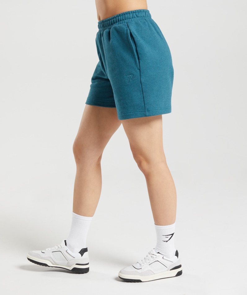 Gymshark Hviledag Svette Shorts Stål Blå Mergel