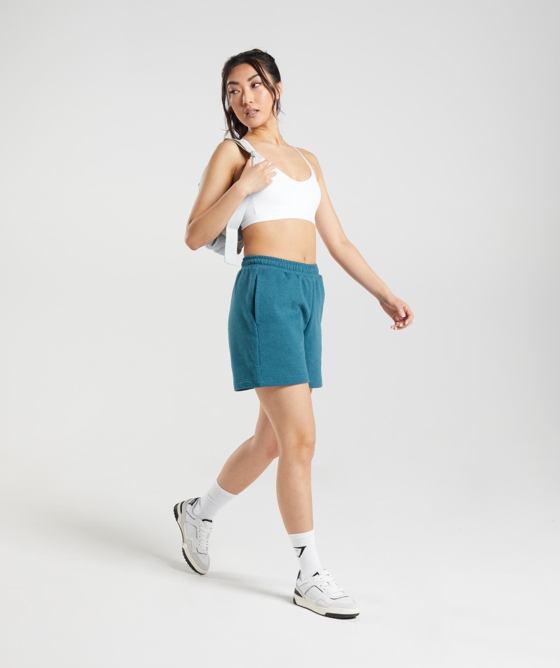 Gymshark Hviledag Svette Shorts Stål Blå Mergel