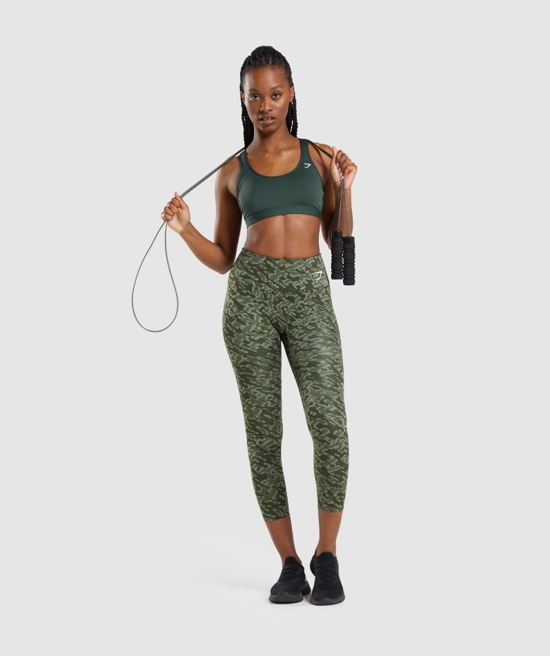 Gymshark Scoop Neck Sports-bh Obsidian Green