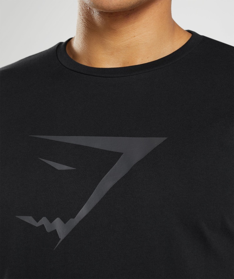 Gymshark Sharkhead Infill T-skjorte Svart