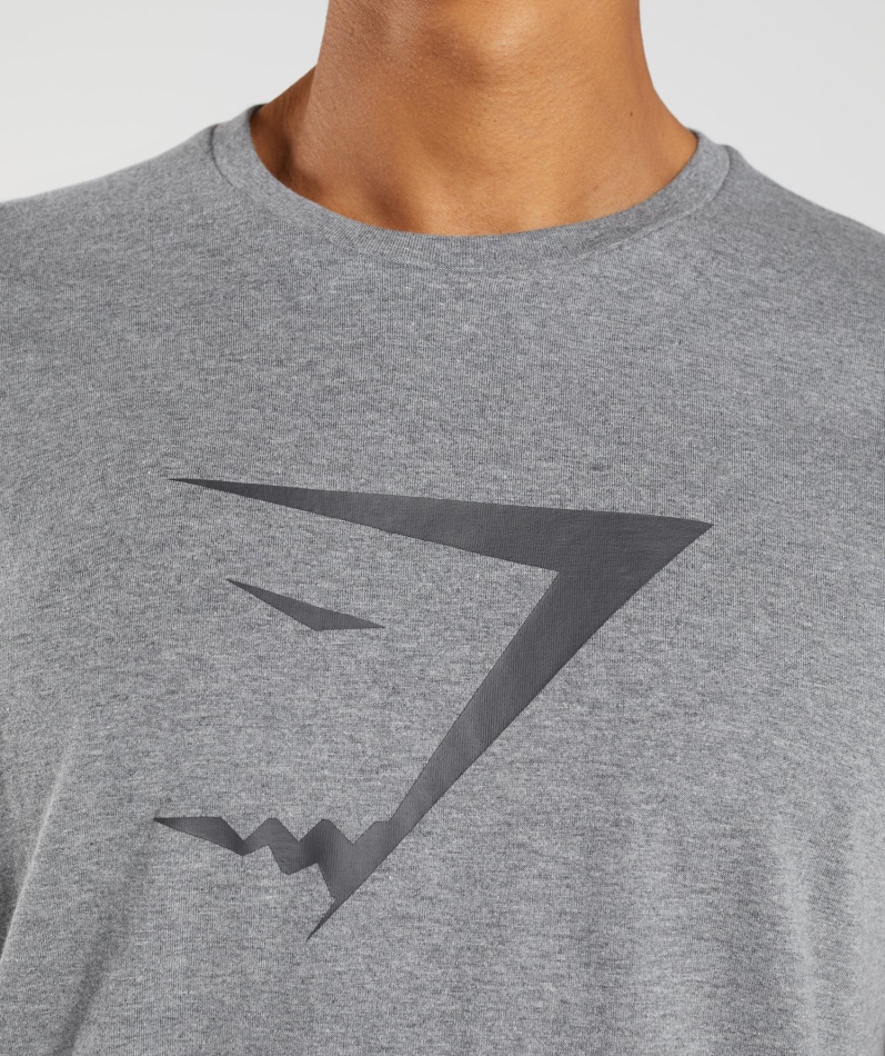 Gymshark Sharkhead Infill T-skjorte Koksgrå Mergel