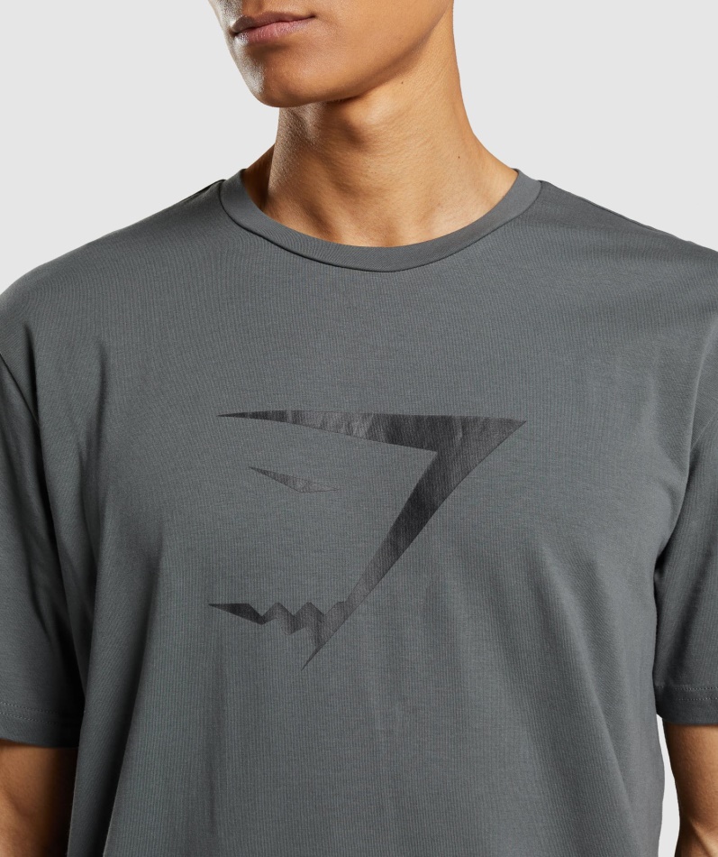 Gymshark Sharkhead Infill T-skjorte Kull
