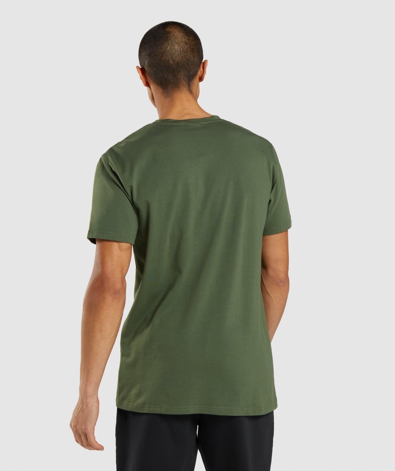Gymshark Sharkhead Infill T-skjorte Grønn
