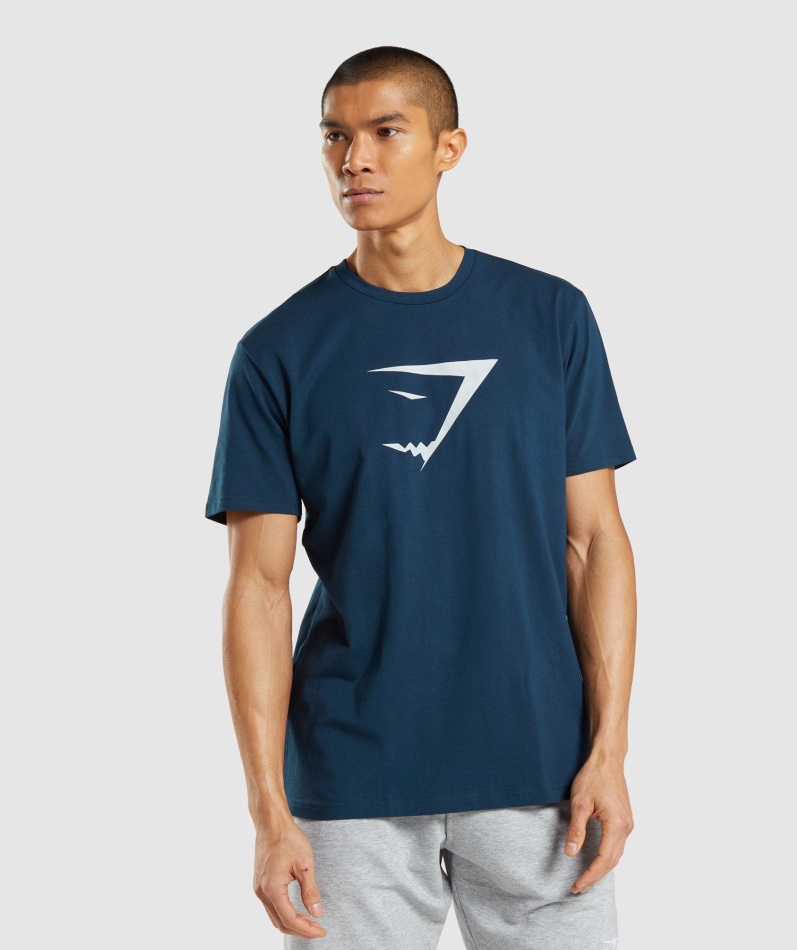 Gymshark Sharkhead Infill T-skjorte Marine