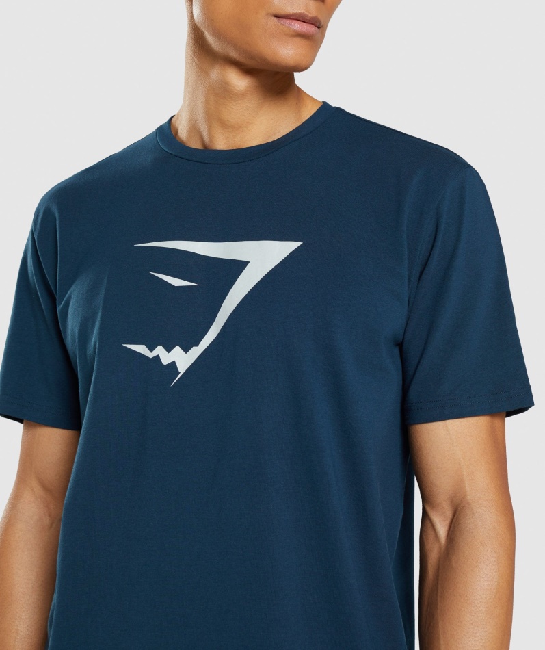 Gymshark Sharkhead Infill T-skjorte Marine