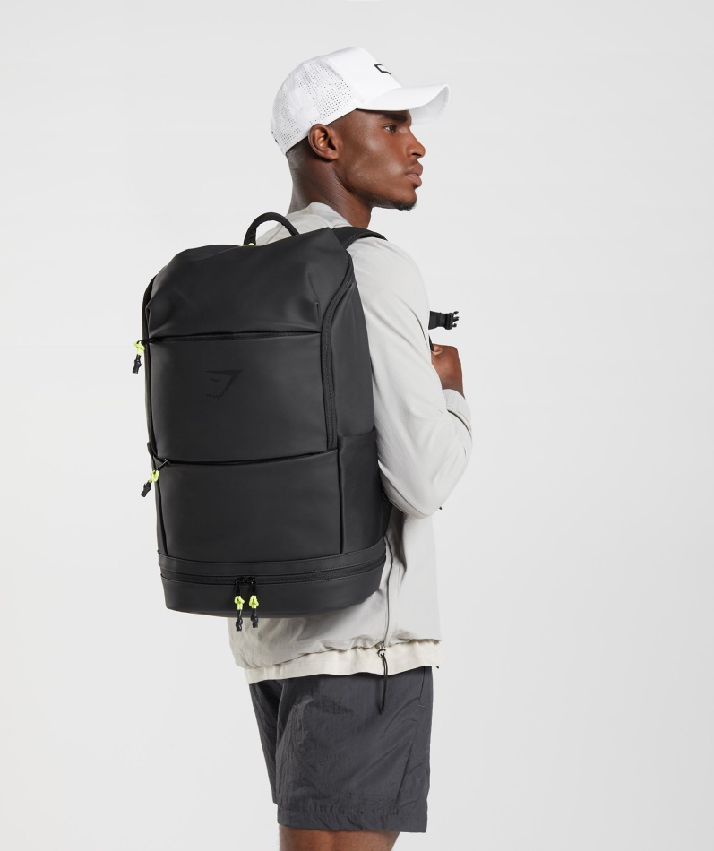 Gymshark Elegant Ryggsekk Svart-reaktiv Grønn