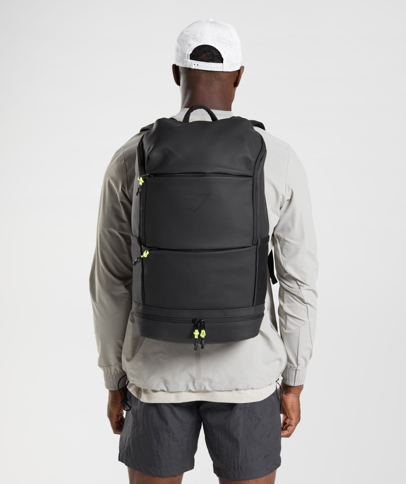 Gymshark Elegant Ryggsekk Svart-reaktiv Grønn